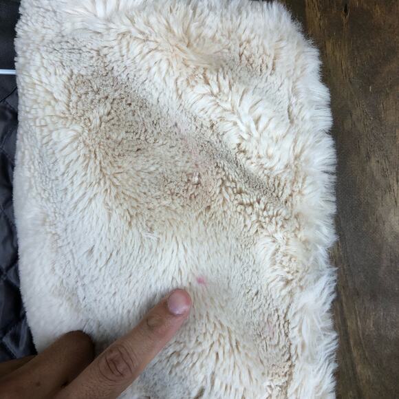 Jou Jou Womens Jacket Brown Faux Fur Winter Warmth Stretch Large - Picture 13 of 13